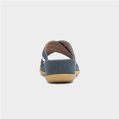 Caicos Womens Navy Mule Sandal