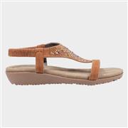 Fleet & Foster Womens Nicosia Tan Leather Sandal (Click For Details)