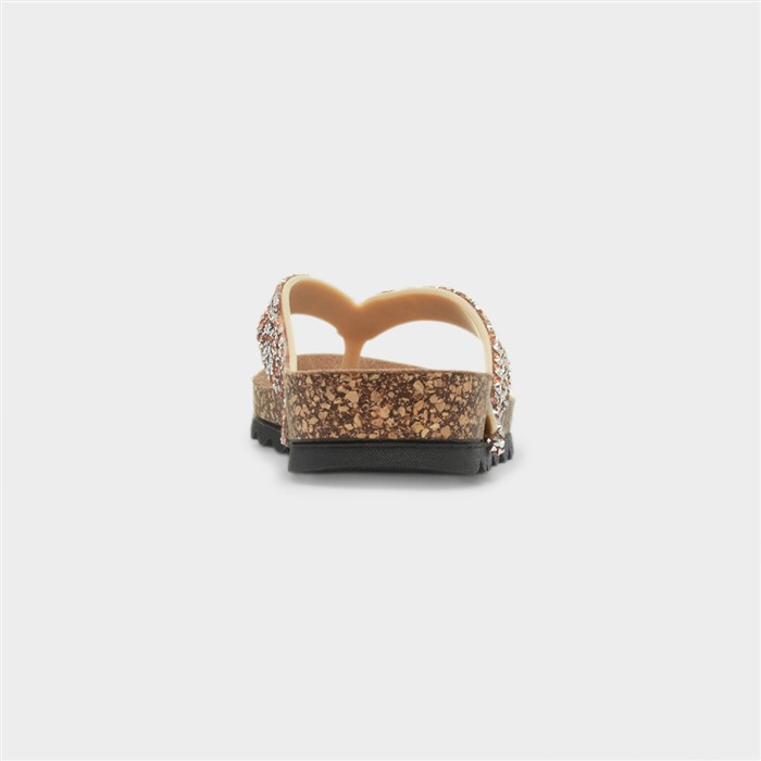 Crocus Womens Gold Toe Post Sandal