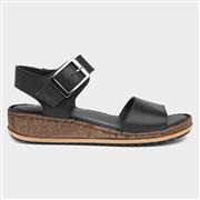 Hush Puppies Ellie Womens Black Leather Sandal (Click For Details)