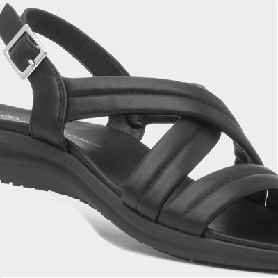 Formentera Womens Black Sandal