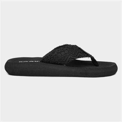 Spotlight Lima Womens Black Flip Flop