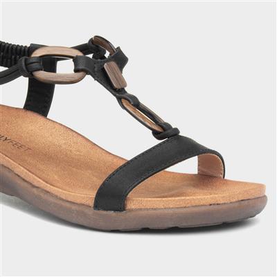 Sensation Womens Black Sandal