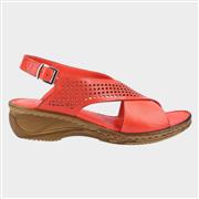 Fleet & Foster Judith Womens Red Leather Sandal (Click For Details)
