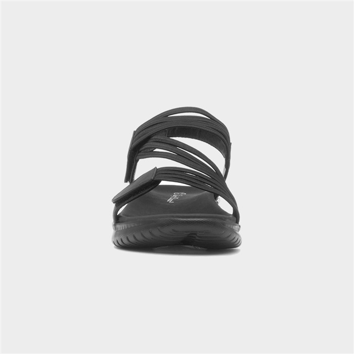 Ibiza Womens Black Strappy Sandal