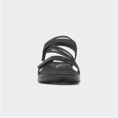 Ibiza Womens Black Strappy Sandal
