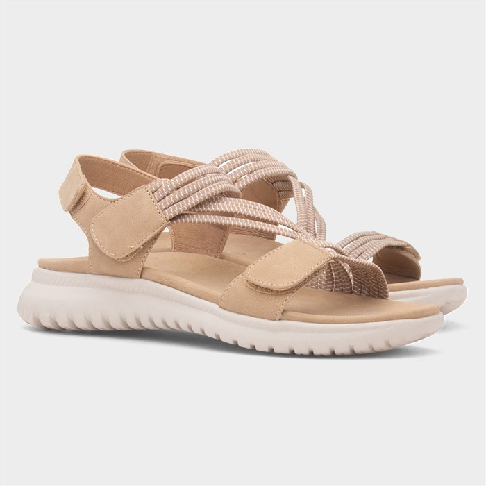 Ibiza Womens Beige Strappy Sandal