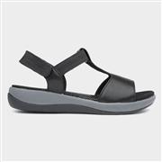 Hush Puppies Sylvie Womens Black Leather Sandal (Click For Details)