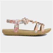 Lilley Stella Womens Multi Flower Crochet Sandal (Click For Details)