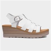 Lilley & Skinner Jakarta Womens Wedge White Sandal (Click For Details)