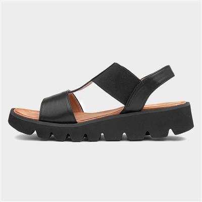 Ritz Womens Black Sandal