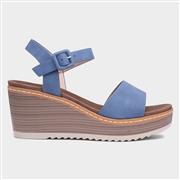 Heavenly Feet Orion Womens Blue Denim Sandal (Click For Details)