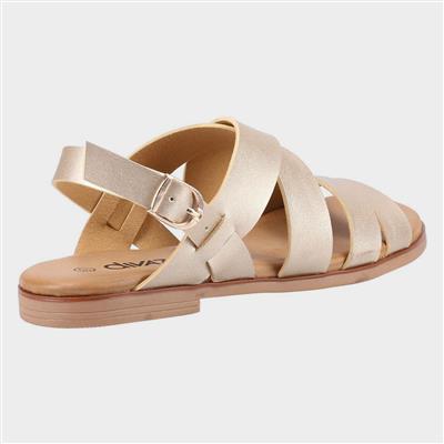 Sienna Womens Gold Sandal