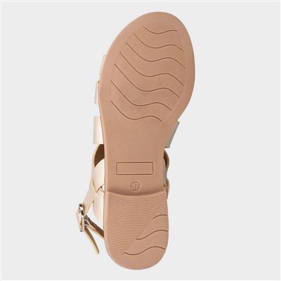 Sienna Womens Gold Sandal