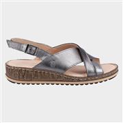 Hush Puppies Elena Womens Silver Leather Sandal (Click For Details)