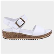 Hush Puppies Ellie Womens White Leather Sandal (Click For Details)