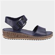 Hush Puppies Ellie Womens Navy Leather Sandal (Click For Details)