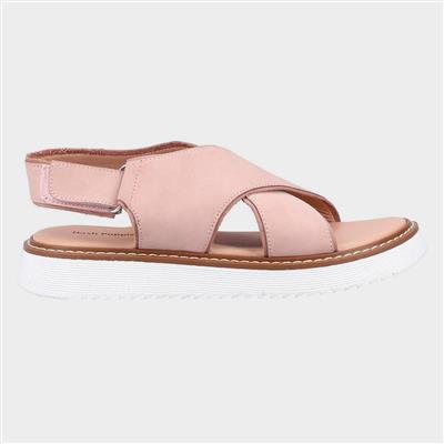 Clarissa Womens Pink Leather Sandal