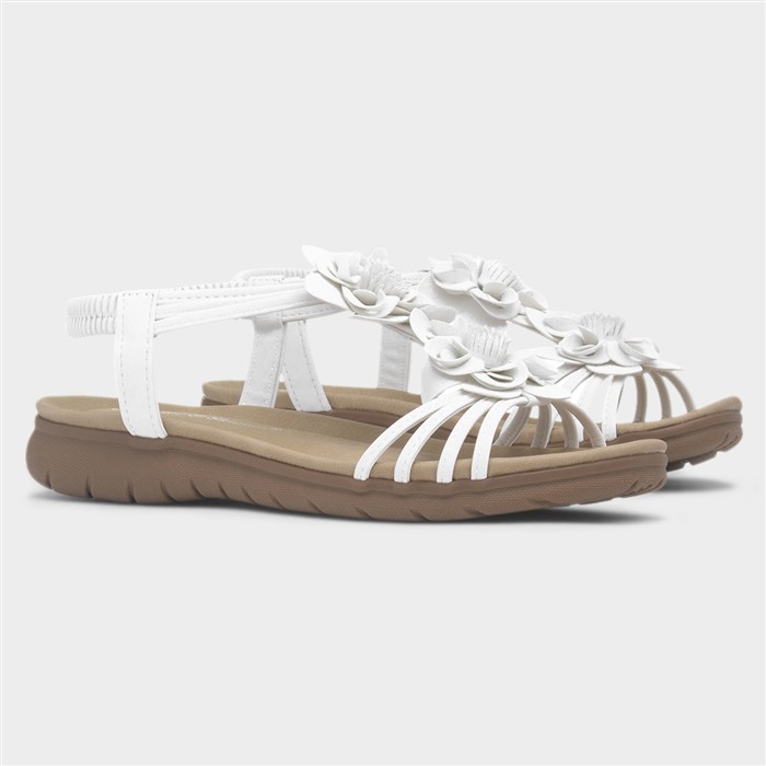 Martinique Womens White Sandal