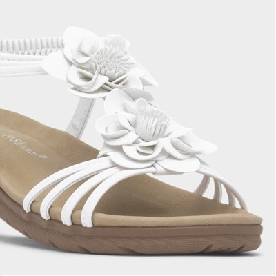 Martinique Womens White Sandal