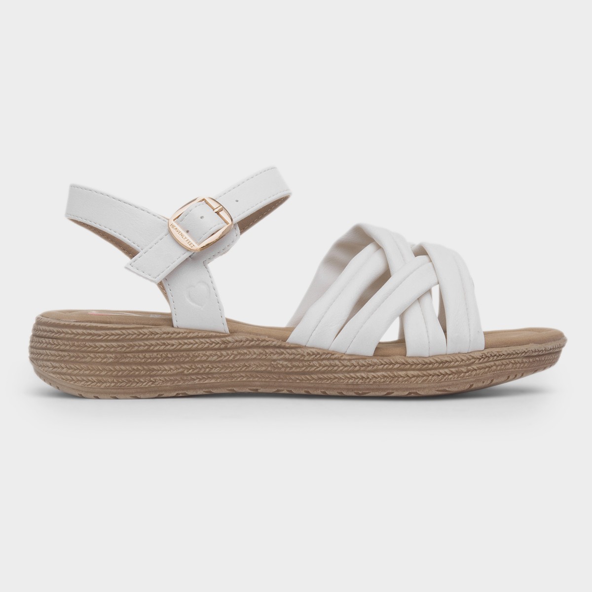 Symphony Womens White Strappy Sandal