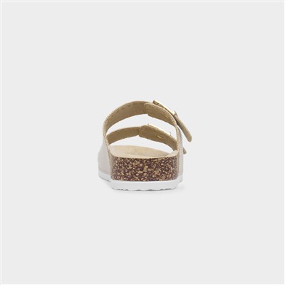 Sandy Womens Beige Mule Sandal