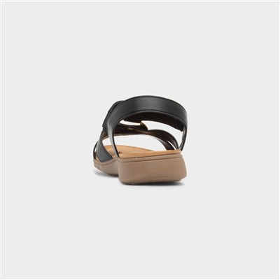 Kay Womens Black Slingback Sandal