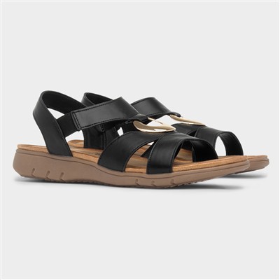 Kay Womens Black Slingback Sandal