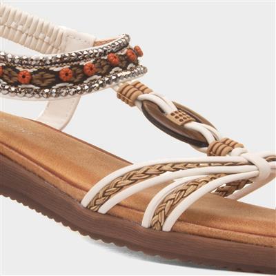 Grenada Womens White Sandal