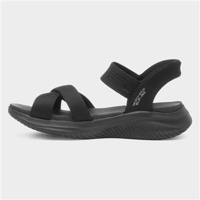 Slip Ins Ultra Flex Womens Black Sandal