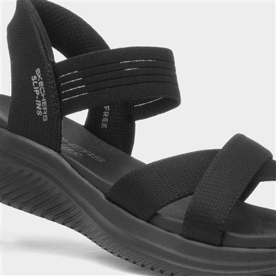 Slip Ins Ultra Flex Womens Black Sandal