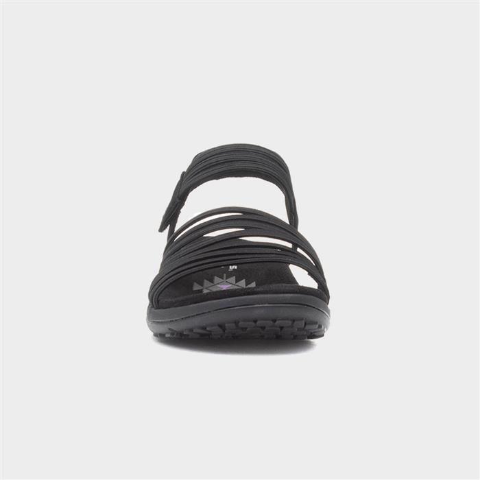 Reggae Slim Womens Black Strappy Sandal