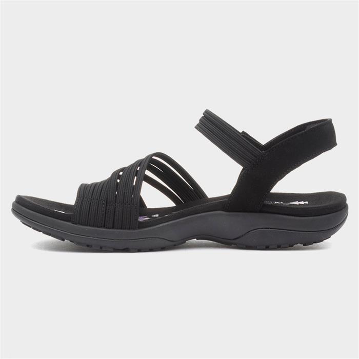 Reggae Slim Womens Black Strappy Sandal
