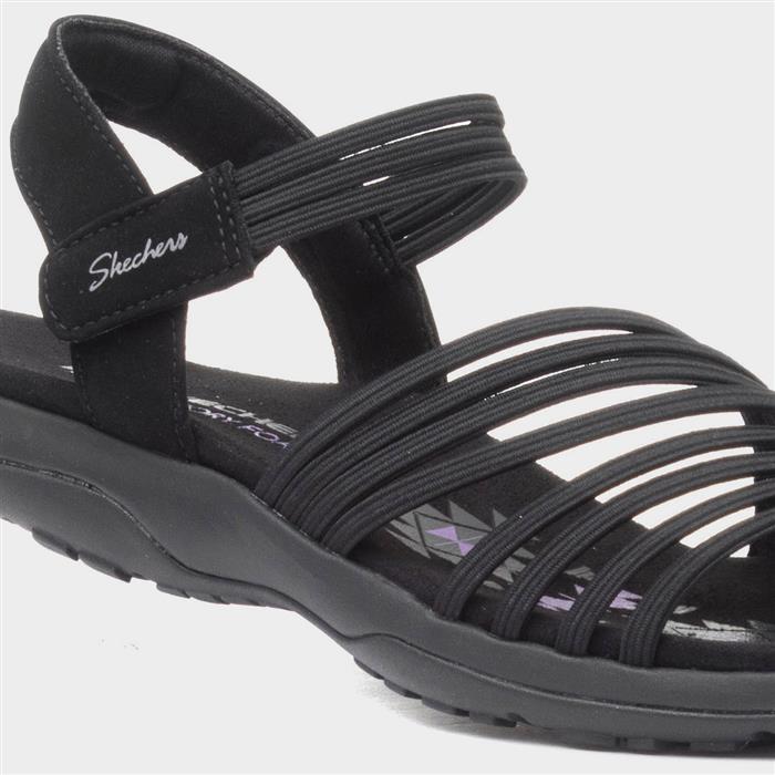 Reggae Slim Womens Black Strappy Sandal