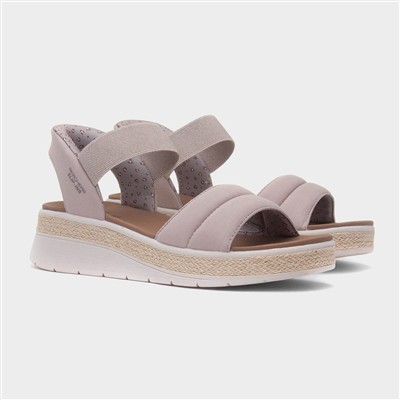 Slip Ins Bobs Sun Ray Womens Taupe Sandal