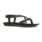 Lilley Womens Black Flat Slip On Sandal (Click For Details)