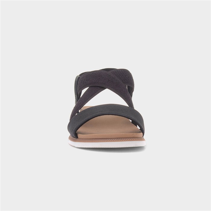 Bobs Desert Kiss Low Womens Black Sandal
