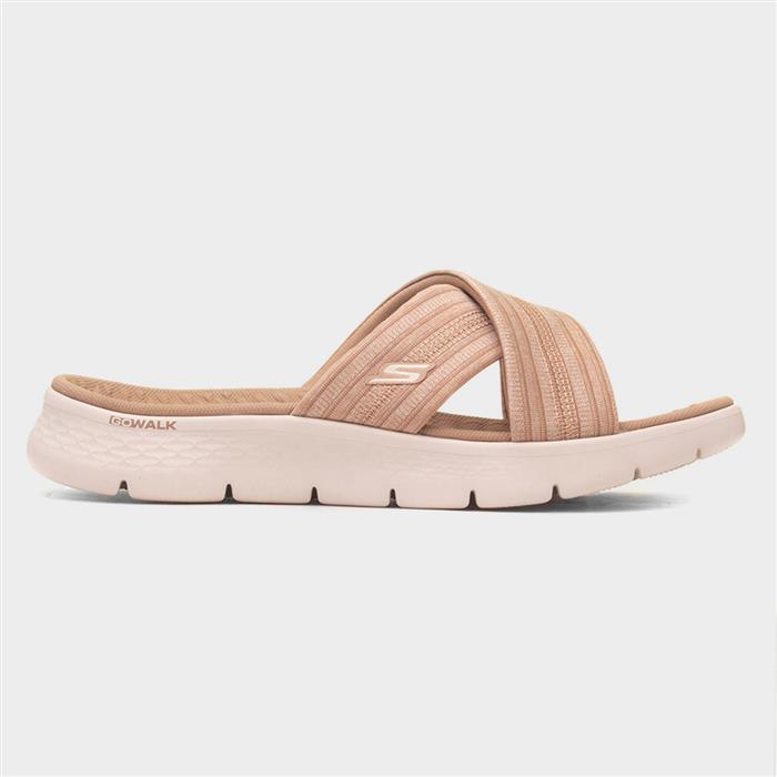 Go Walk Flex Womens Taupe Mule Sandal