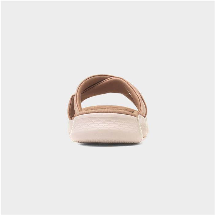 Go Walk Flex Womens Taupe Mule Sandal