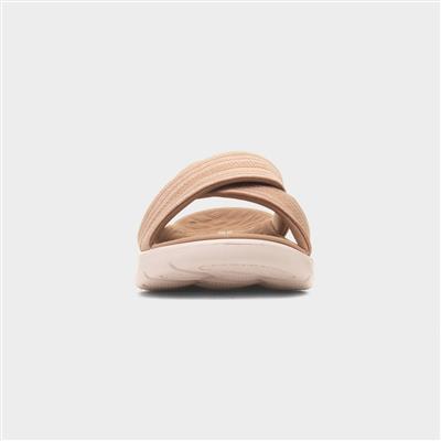 Go Walk Flex Womens Taupe Sandal