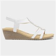 Lilley & Skinner Phuket Womens White Wedge Sandal (Click For Details)