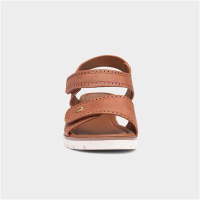 Mercury Womens Tan Wedge Sandal