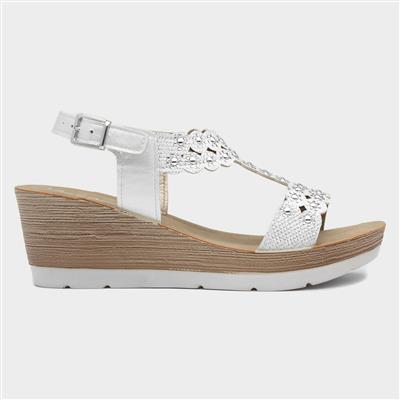 Martinique Womens Metallic Sandal