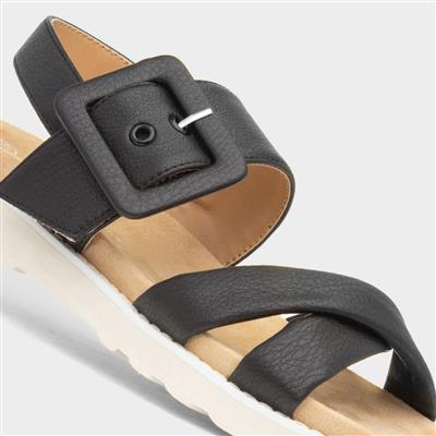 St Tropez Womens Black Sandal