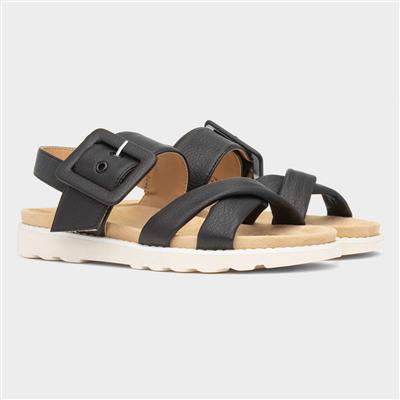 St Tropez Womens Black Sandal