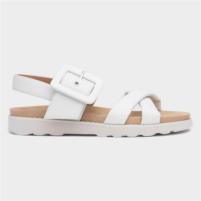 Lilley Skinner St Tropez Womens White Sandal-192054 shoezone