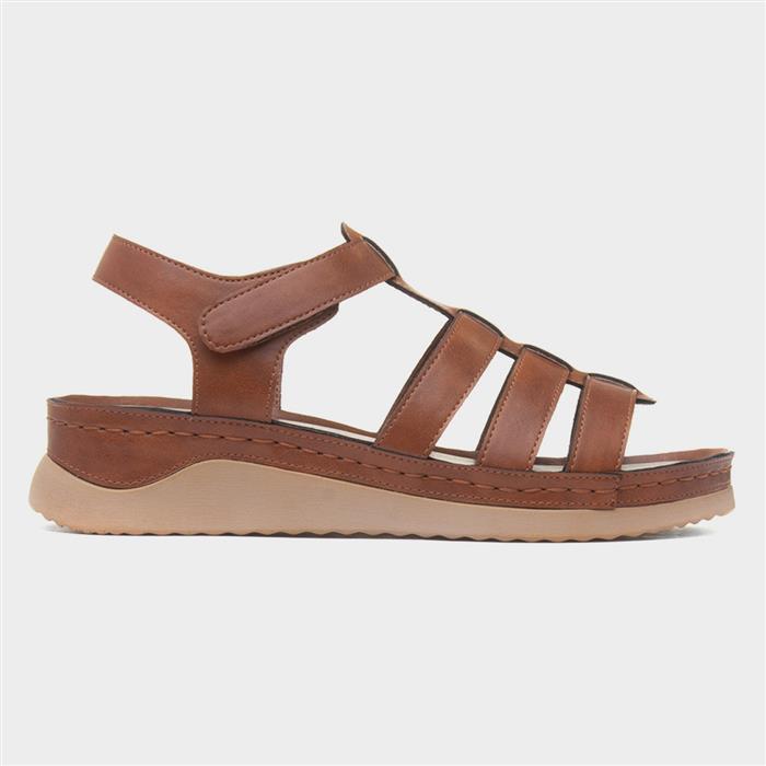 Sardinia Womens Tan Wedge Sandal
