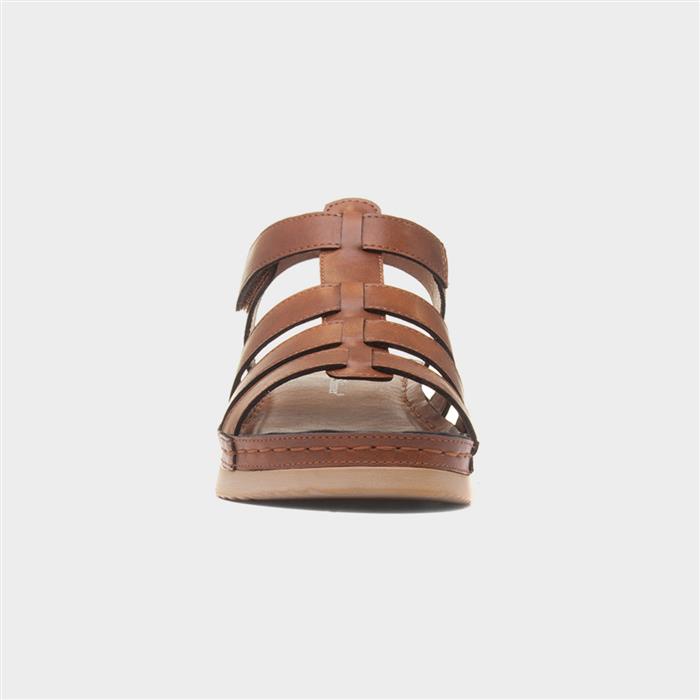 Sardinia Womens Tan Wedge Sandal