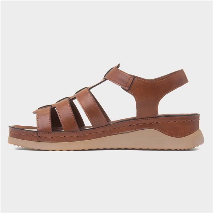 Sardinia Womens Tan Wedge Sandal