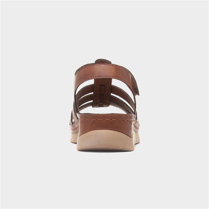 Sardinia Womens Tan Wedge Sandal